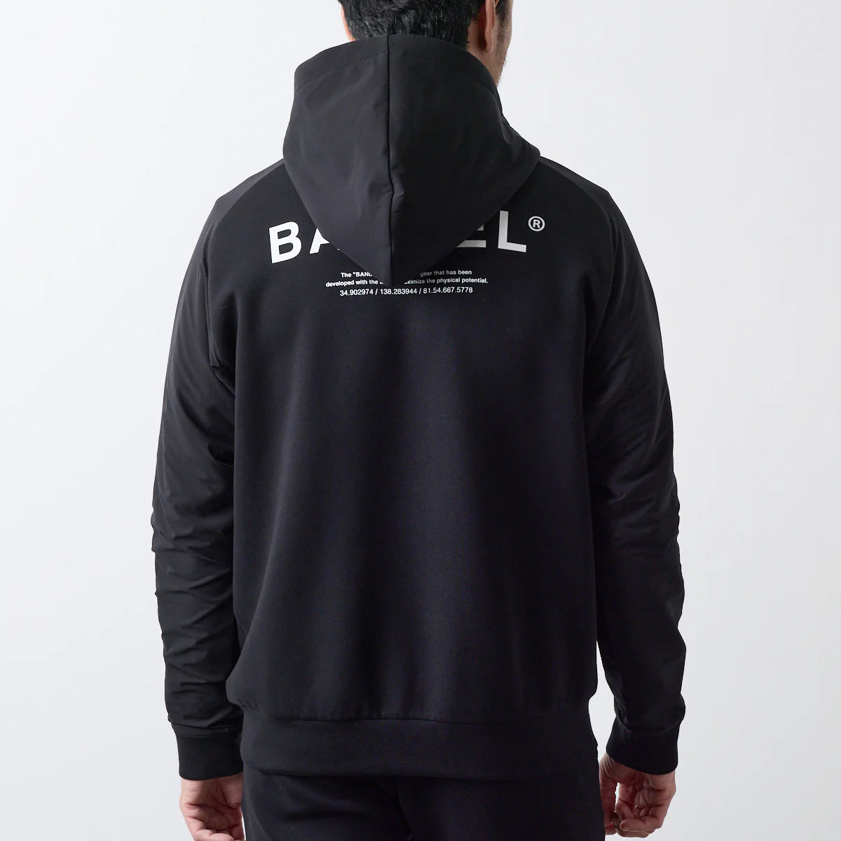 BANDEL GOLF スウィッチ ラグランスリーブ ジップフーディー BLACK