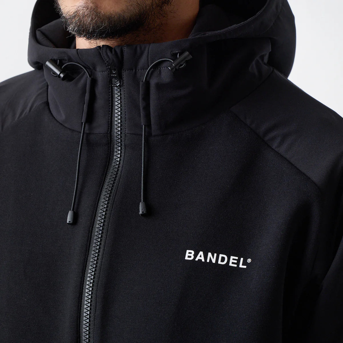 BANDEL GOLF スウィッチ ラグランスリーブ ジップフーディー BLACK