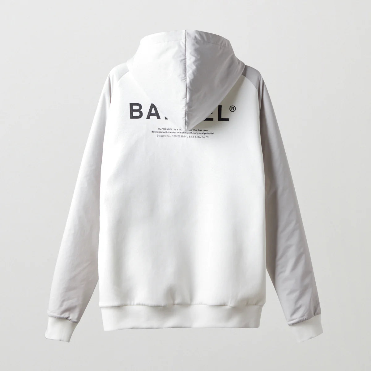 BANDEL GOLF スウィッチ ラグランスリーブ ジップフーディー WHITE