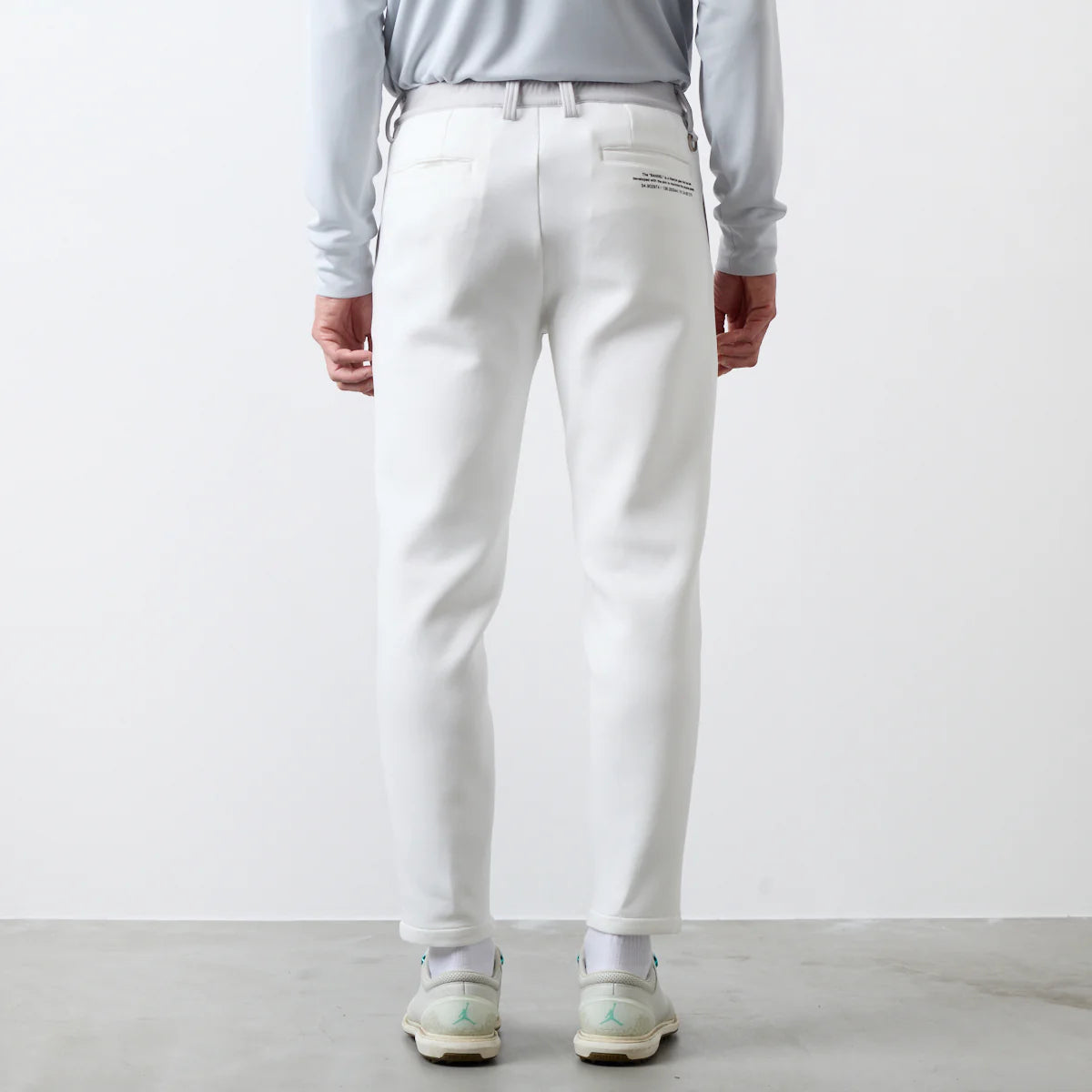 BANDEL GOLF フロントスウィッチ テーパードパンツ WHITE