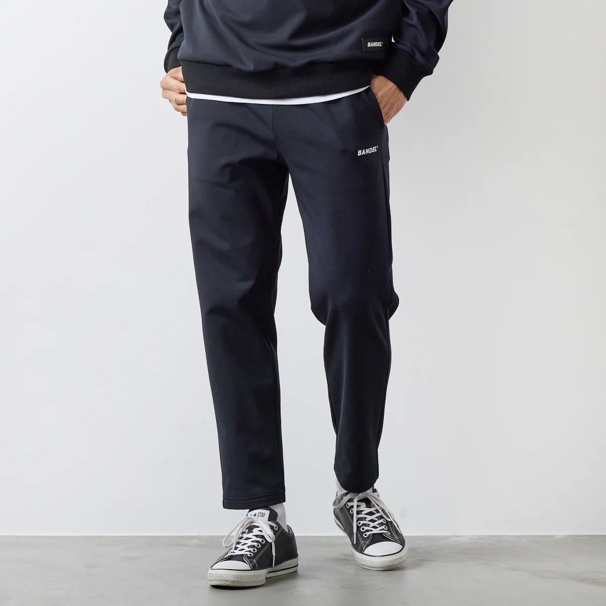 BANDEL GOLF テーパード スウェットパンツ BLACK