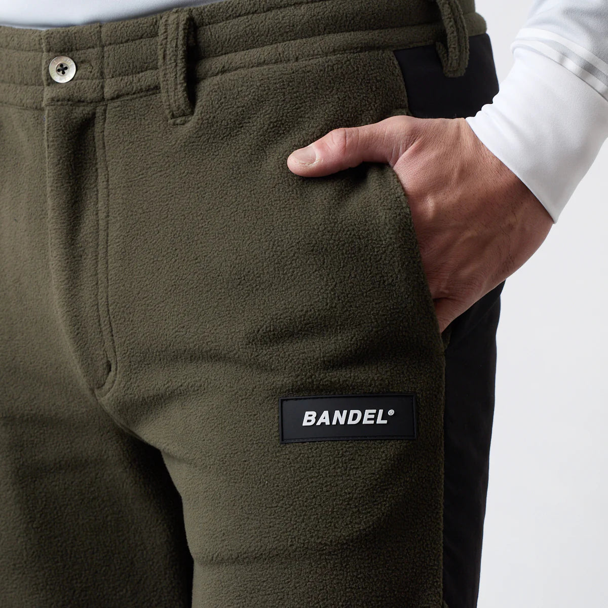 BANDEL GOLF フリースウォーム リブパンツ KHAKI