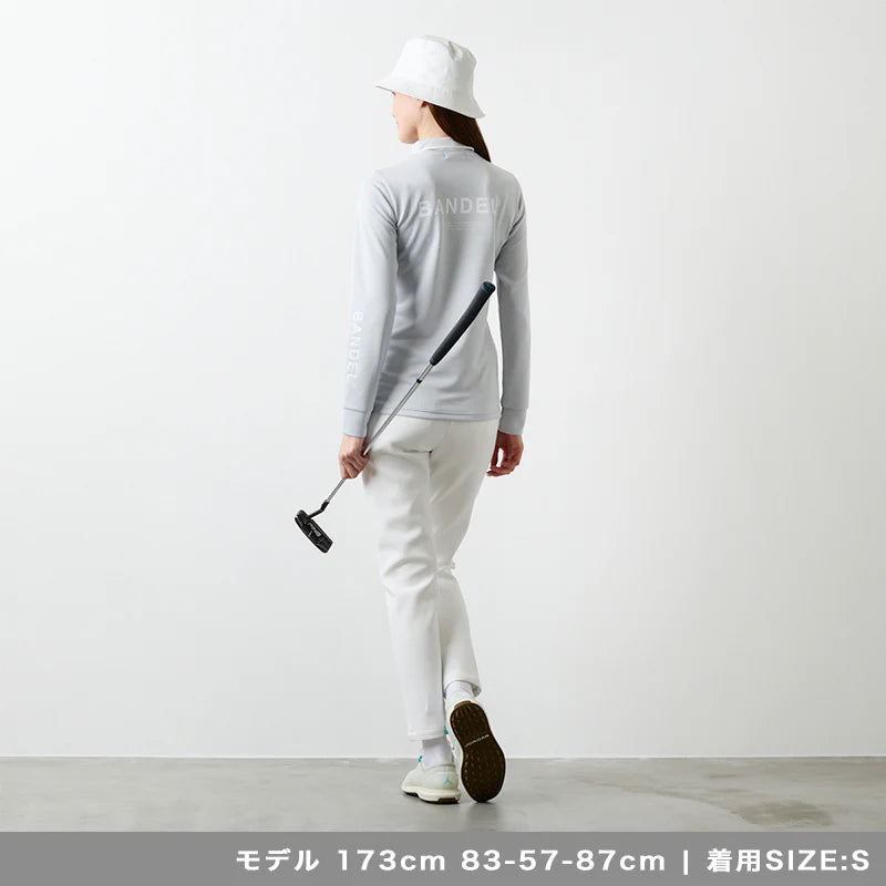 WOMENS チェストスウィッチ 長袖モックネック GREY