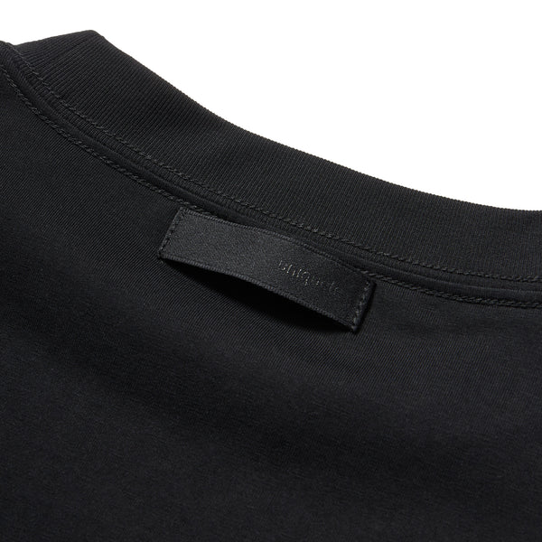uniquele block mock neck t-shirt black SST_B