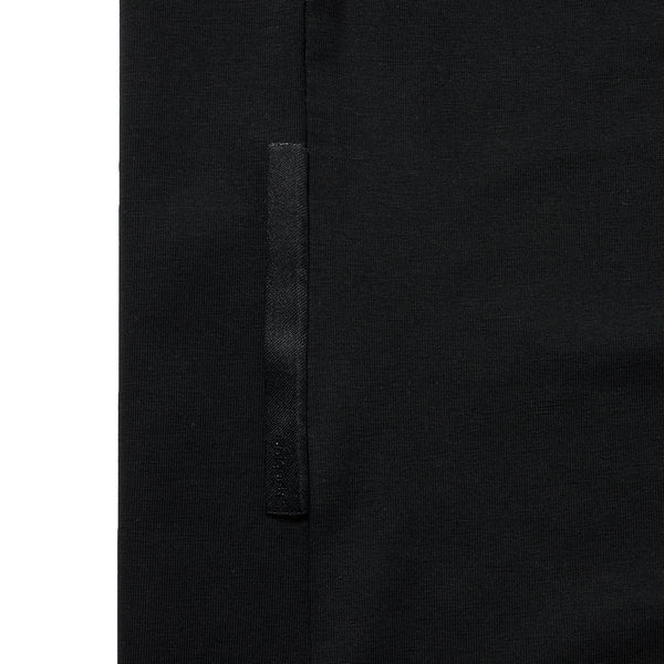 uniquele block mock neck t-shirt black SST_B