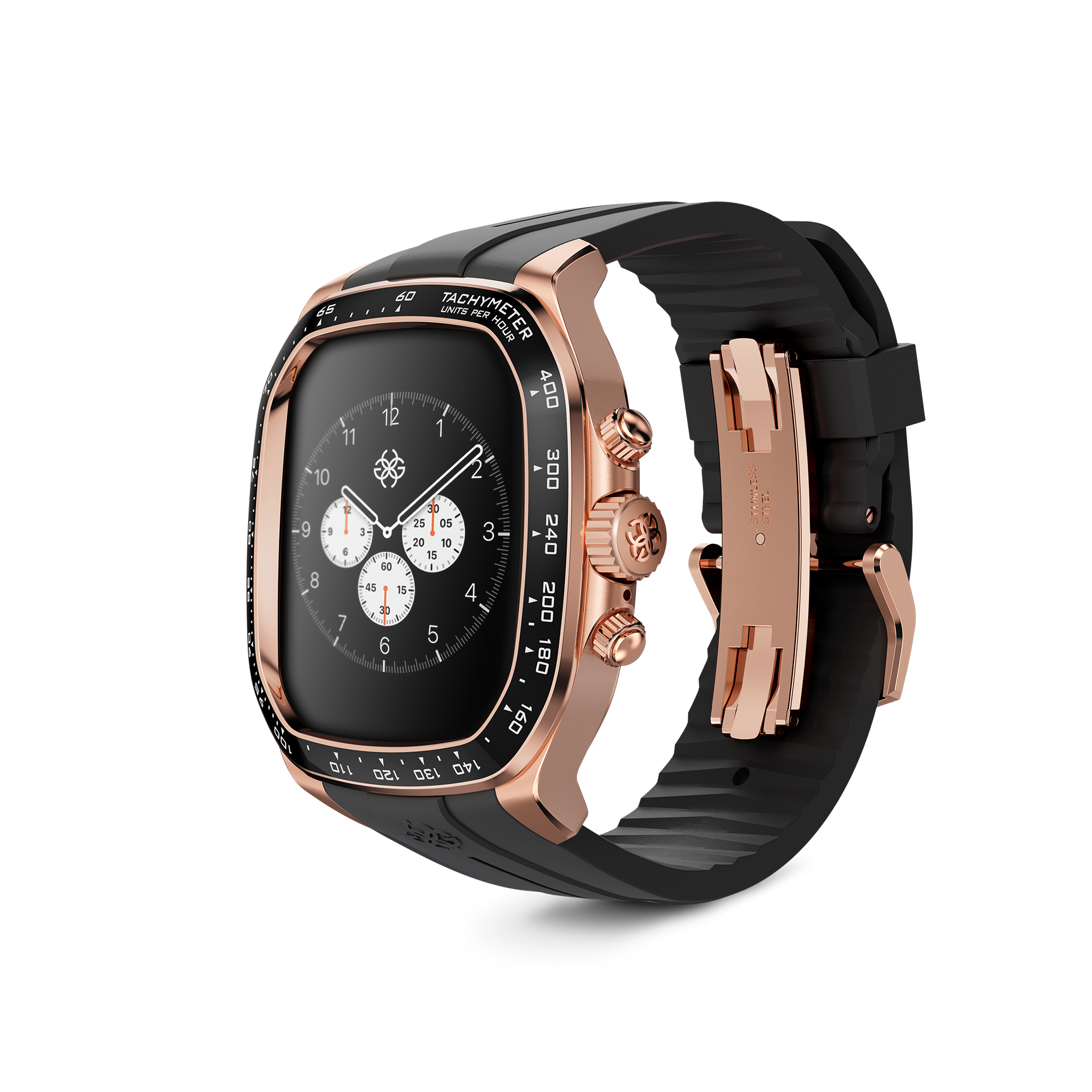 GOLDEN CONCEPT ゴールデンコンセプト Apple Watch Case - CRS46 Rose Gold ローズゴールド