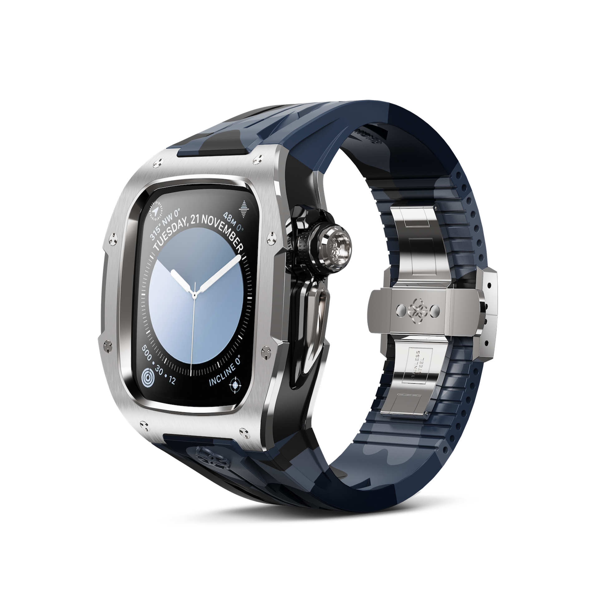 GOLDEN CONCEPT ゴールデンコンセプト Apple Watch Case / RSTIII46 - Midnight Steel スチール