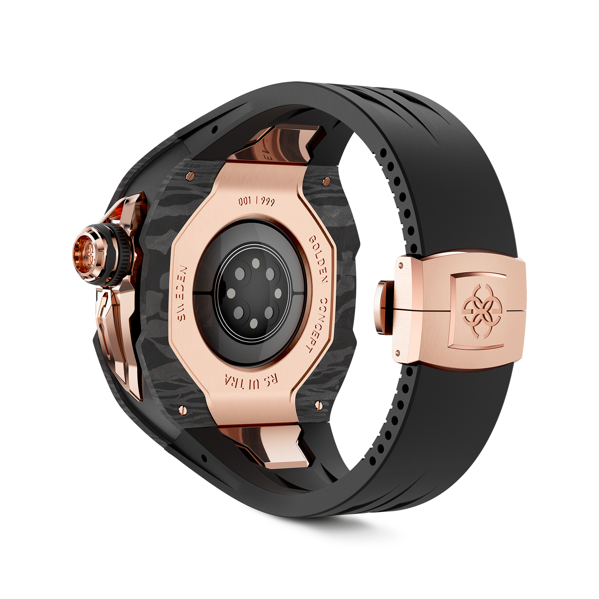 GOLDEN CONCEPT ゴールデンコンセプト Apple Watch Case / RSCIII49 - Rose Gold Carbon