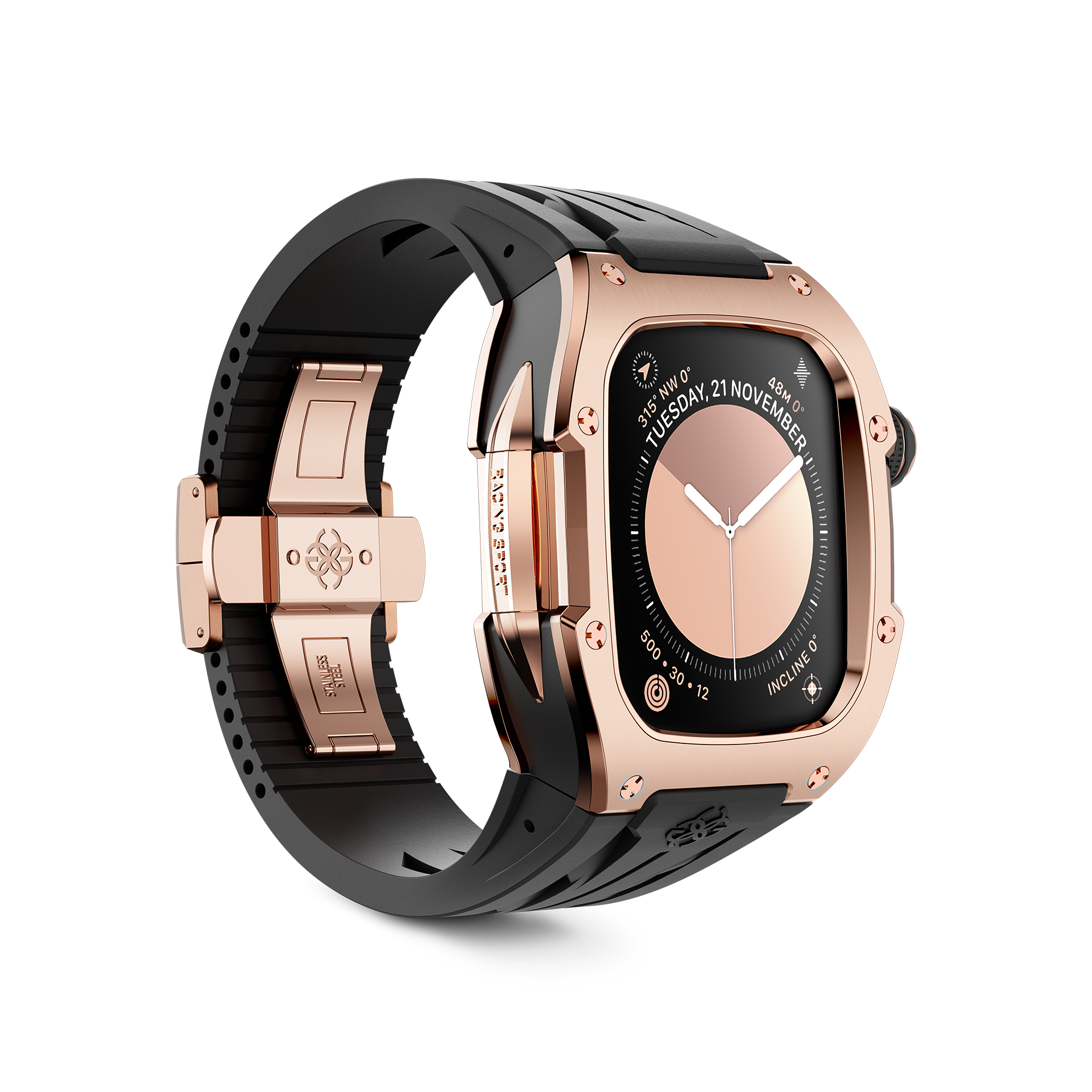 GOLDEN CONCEPT ゴールデンコンセプト Apple Watch Case / RSTIII46 - Crepe Steel スチール クレープ