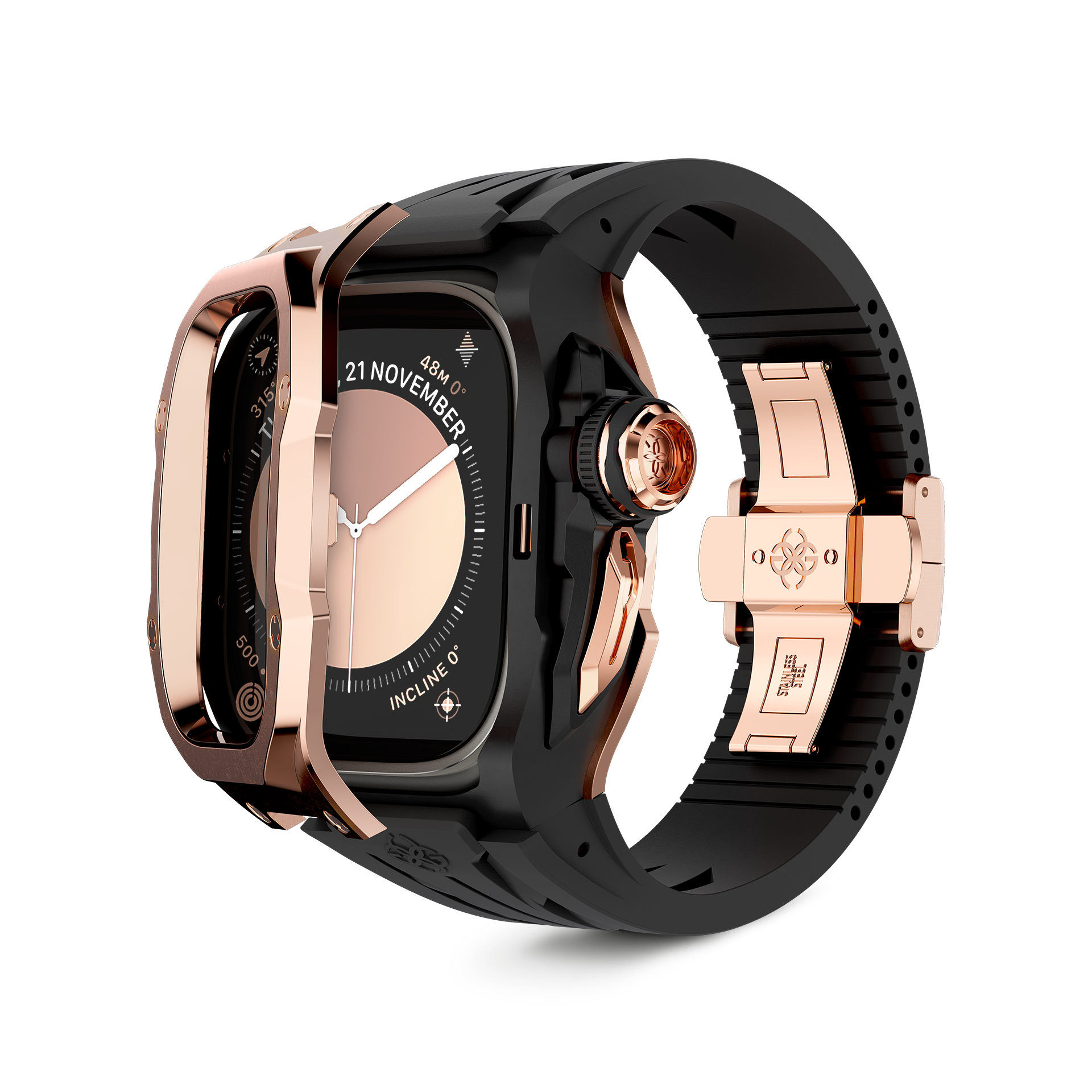 GOLDEN CONCEPT ゴールデンコンセプト Apple Watch Case / RSTIII49 - Crepe Steel スチール クレープ