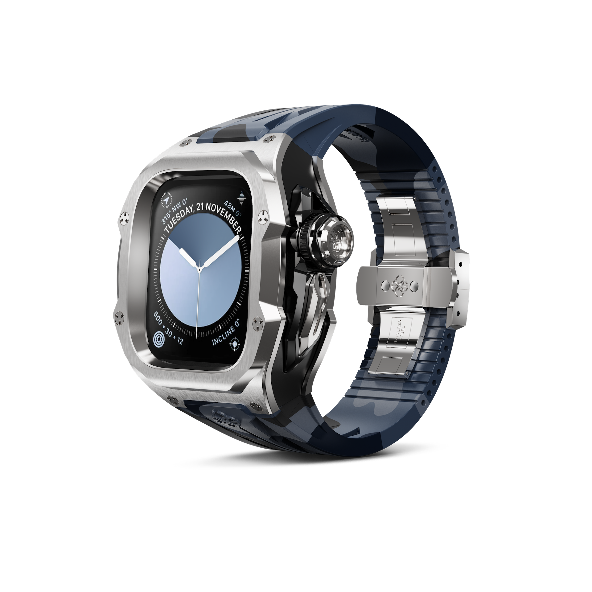 GOLDEN CONCEPT ゴールデンコンセプト Apple Watch Case / RSTIII49 - Midnight Steel スチール