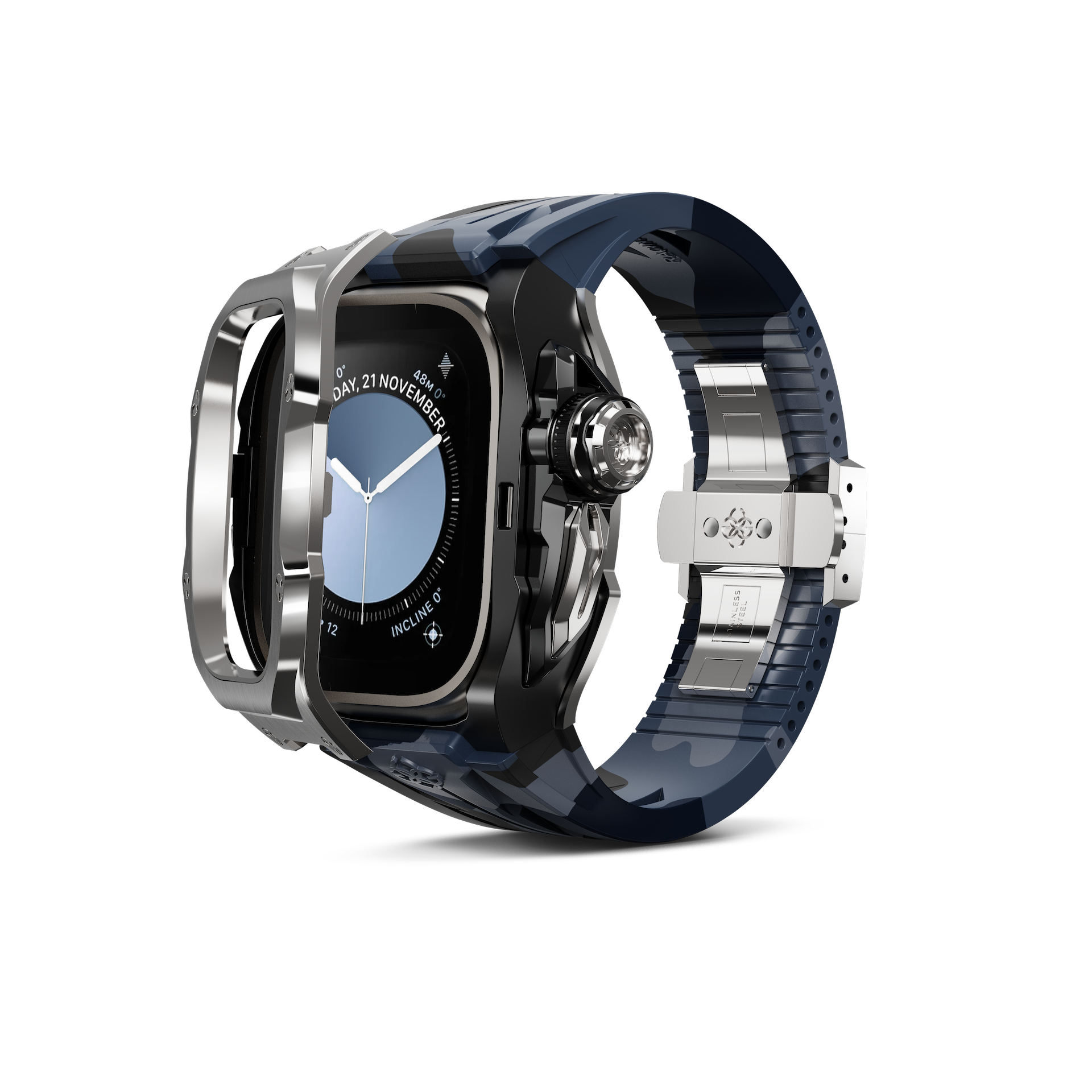 GOLDEN CONCEPT ゴールデンコンセプト Apple Watch Case / RSTIII49 - Midnight Steel スチール
