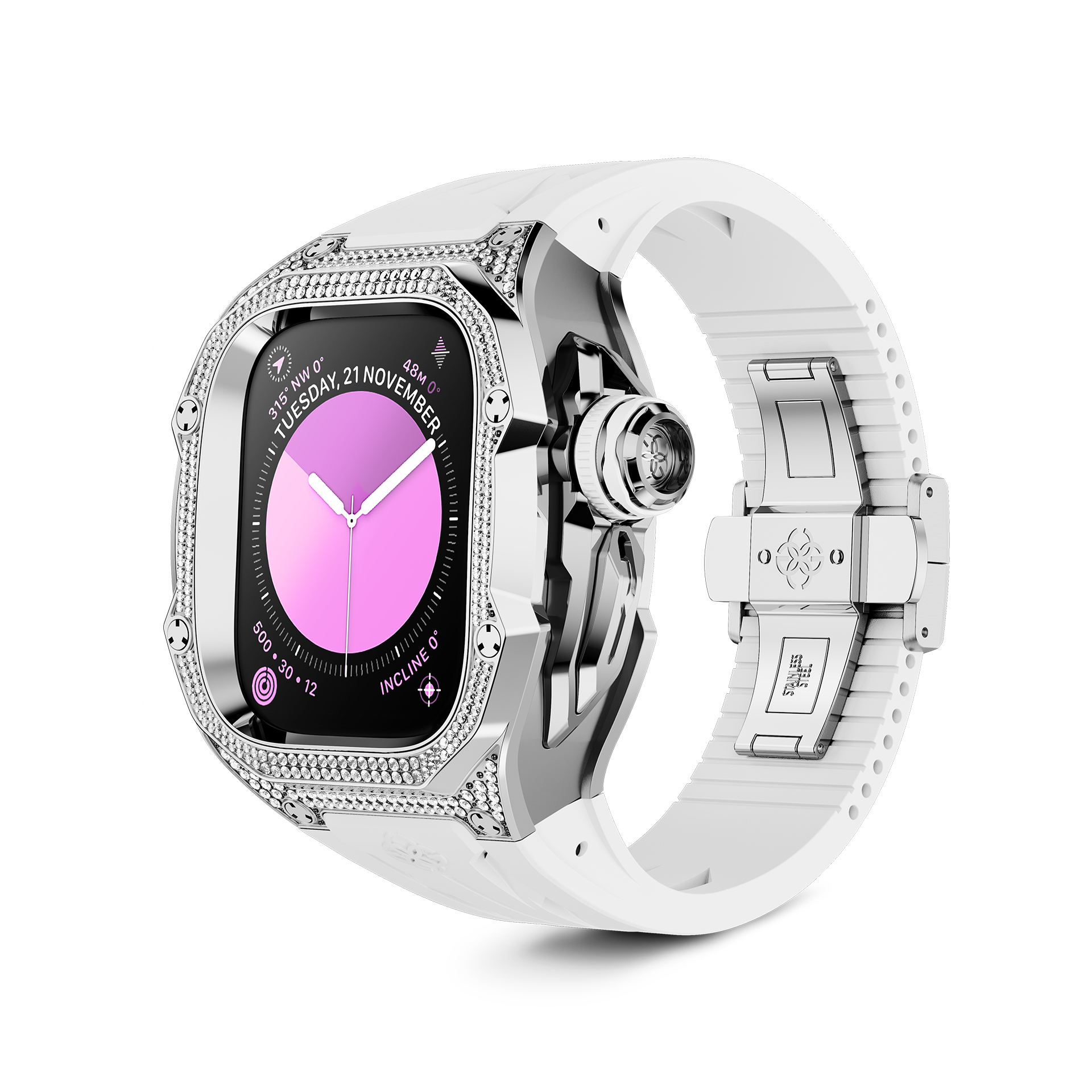 GOLDEN CONCEPT ゴールデンコンセプト Apple Watch Case / RSTIII49 - Snowflake スノーフレーク