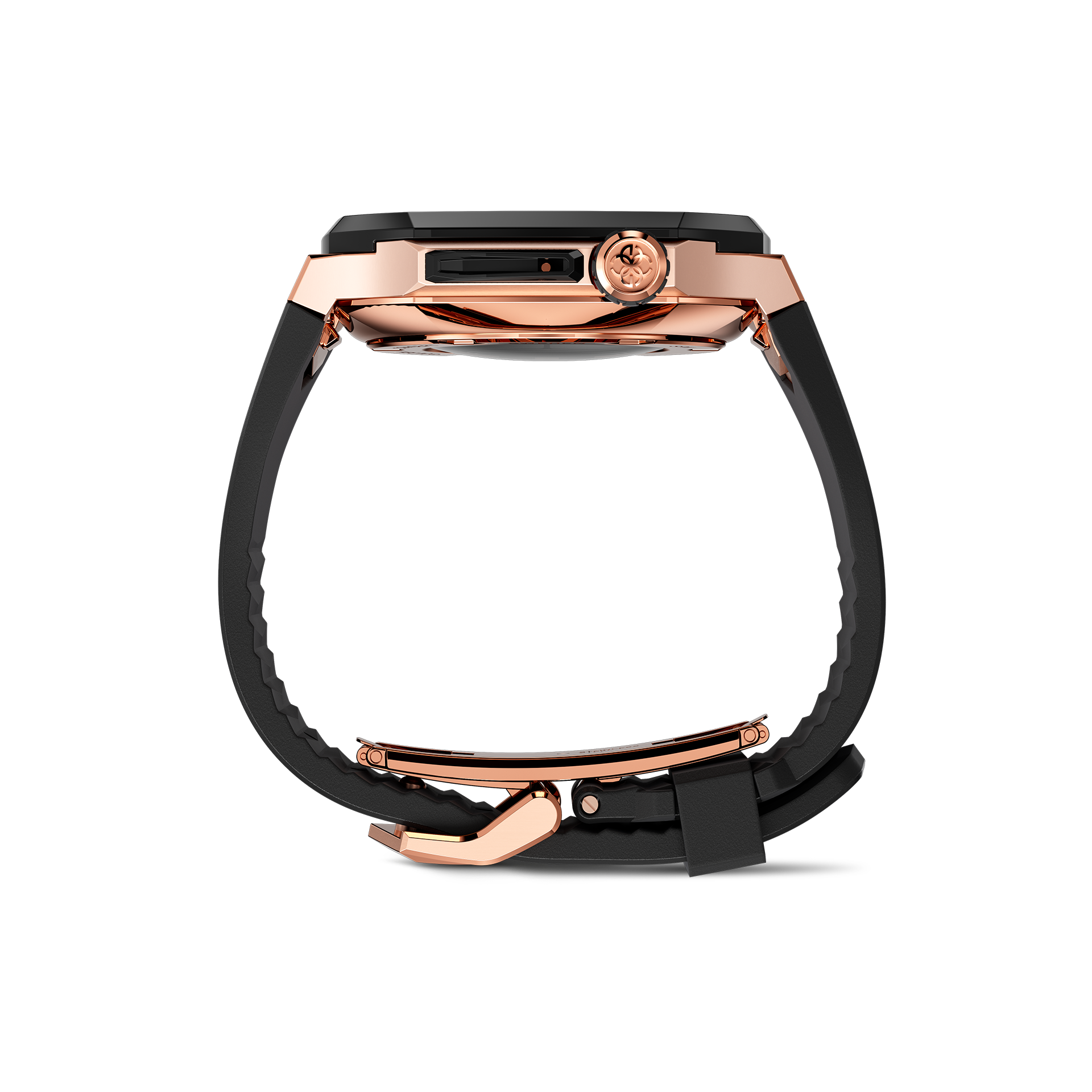 GOLDEN CONCEPT ゴールデンコンセプト Apple Watch Case - SPIII41 - Rose Gold / Black ブラック