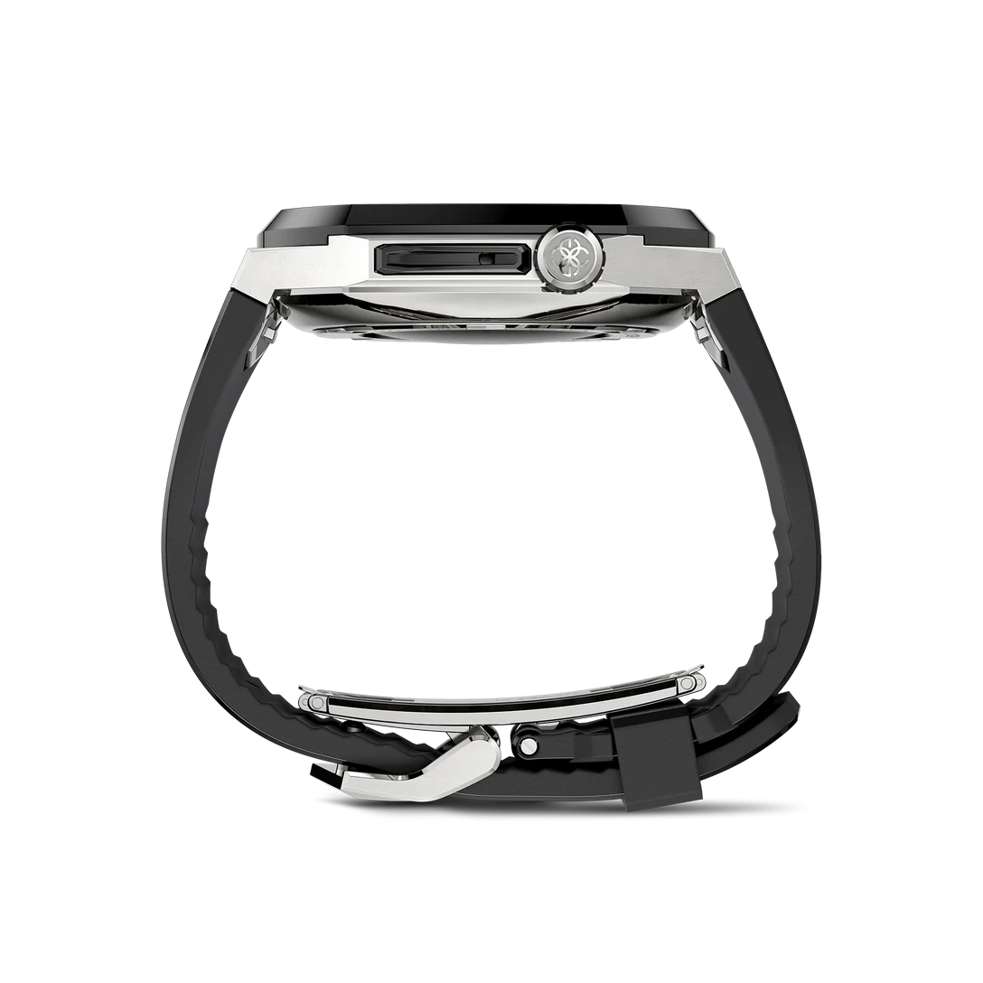GOLDEN CONCEPT ゴールデンコンセプト Apple Watch Case - SPIII41 - Silver / Black ブラック