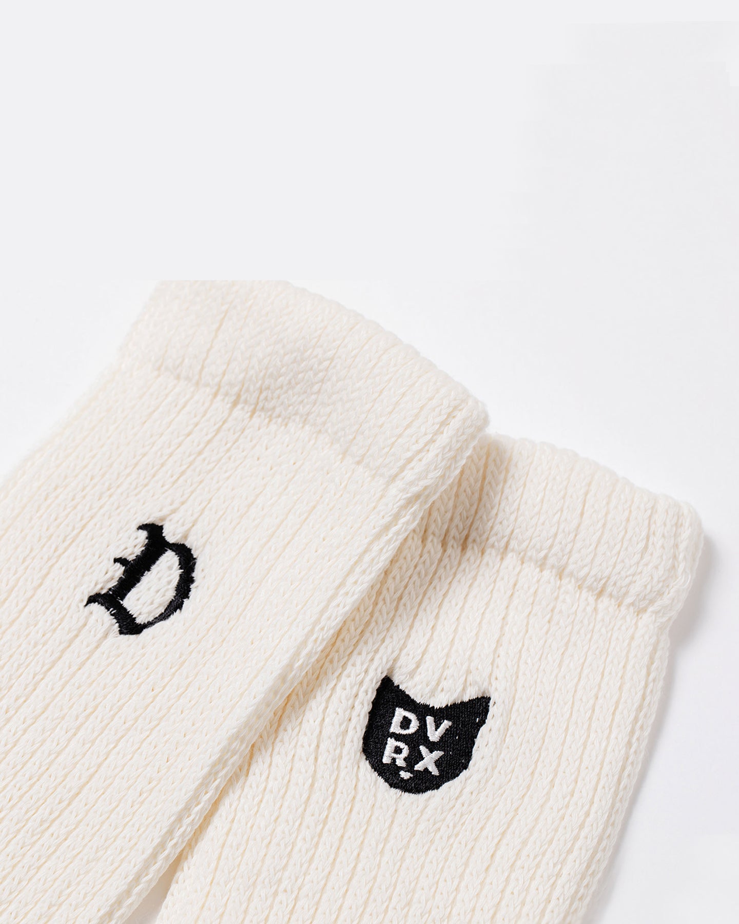 DEVEREUX GOLF デバローゴルフ WOMEN D Cat Loose Knit Socks 763474817-WHITE 763474817 WHITE
