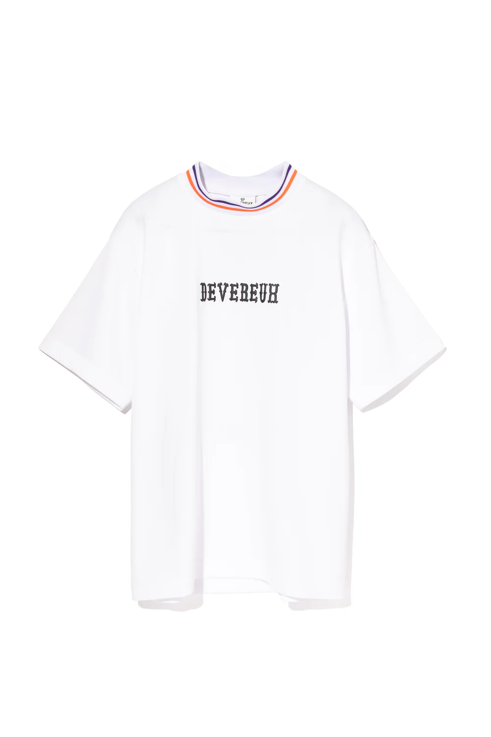 DEVEREUX ARIZONAアクティブリブモックネックTEE 763572011 WHITE