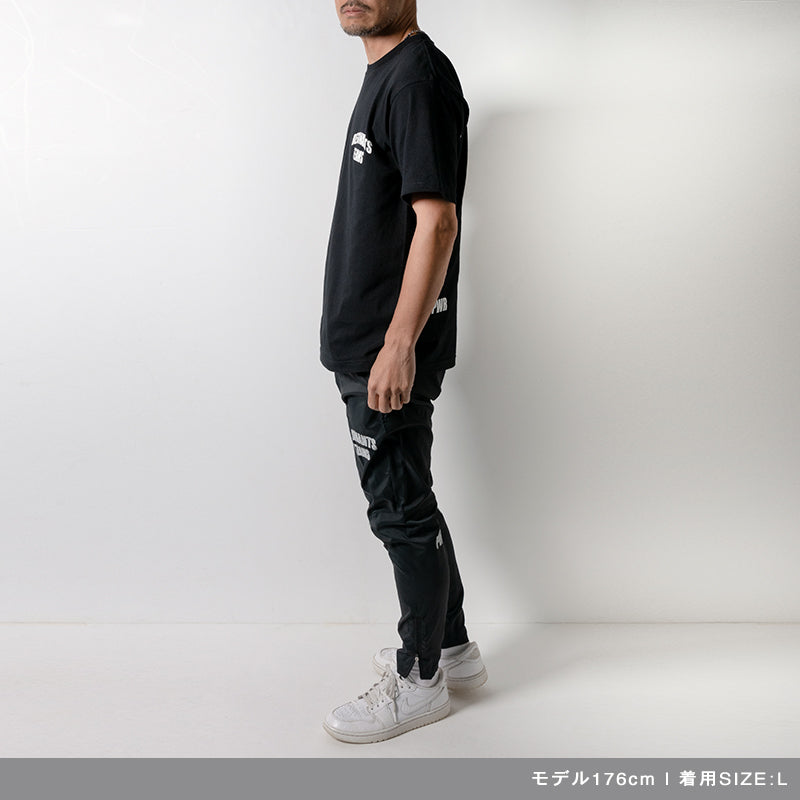 RESONANTS TEAMS ZIP LONG PANTS BAN-4SRTLP ジョガーパンツ 裾ZIP 軽量 / BLACK
