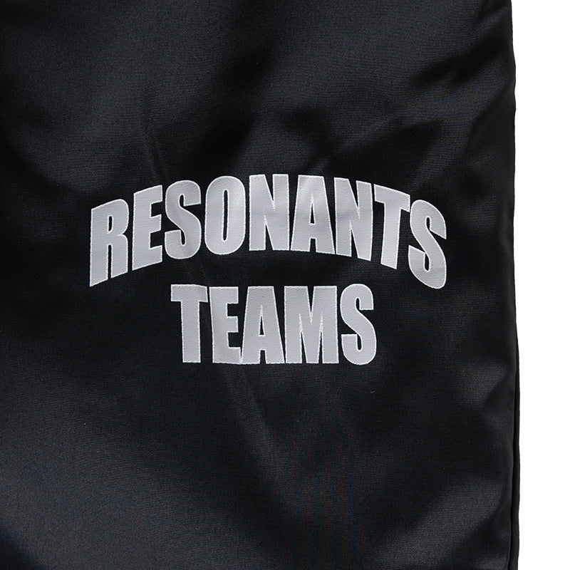 RESONANTS TEAMS ZIP LONG PANTS BAN-4SRTLP ジョガーパンツ 裾ZIP 軽量 / BLACK