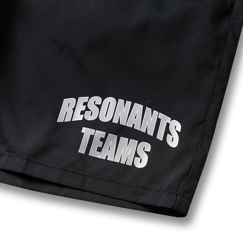 RESONANTS TEAMS ZIP SHORT PANTS BAN-4SRTSP ショートパンツ 軽量 / BLACK