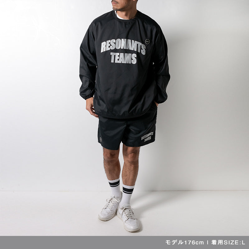 RESONANTS TEAMS ZIP SHORT PANTS BAN-4SRTSP ショートパンツ 軽量 / BLACK