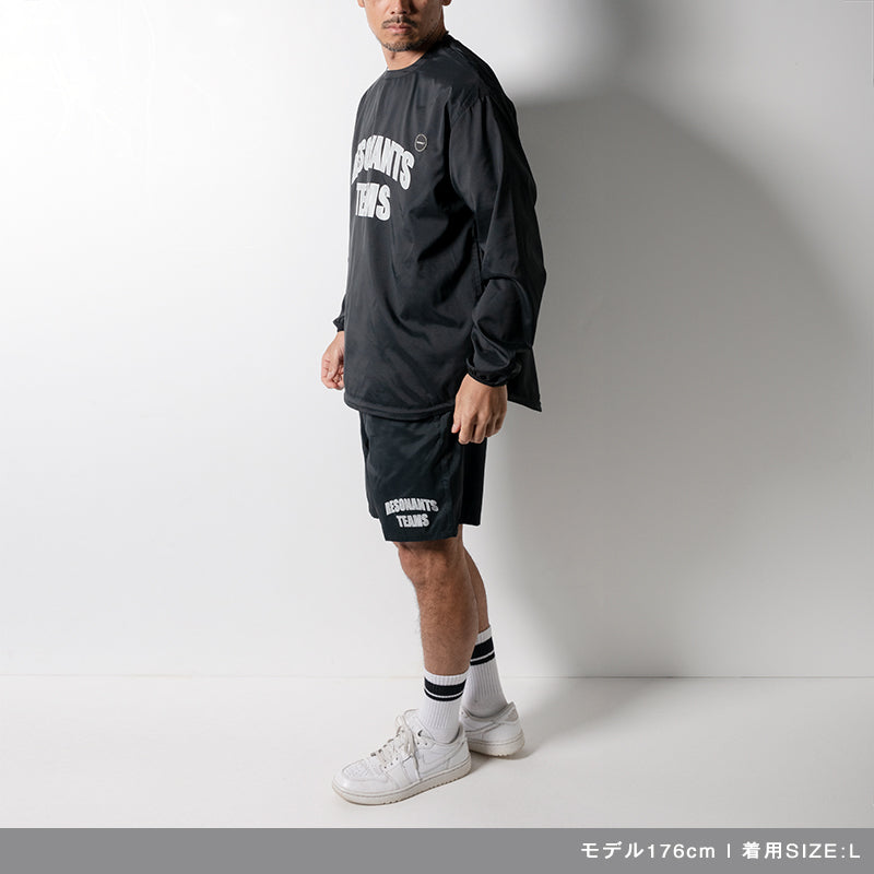 RESONANTS TEAMS ZIP SHORT PANTS BAN-4SRTSP ショートパンツ 軽量 / BLACK