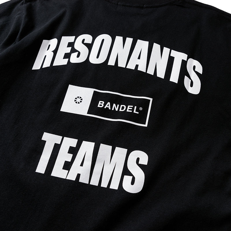 RESONANTS TEAMS S/S TEE BAN-4SRTTE Tシャツ コットン100% 型崩れ防止 / BLACK