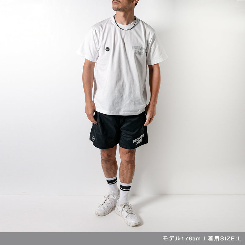 RESONANTS TEAMS S/S TEE BAN-4SRTTE Tシャツ コットン100% 型崩れ防止 / WHITE