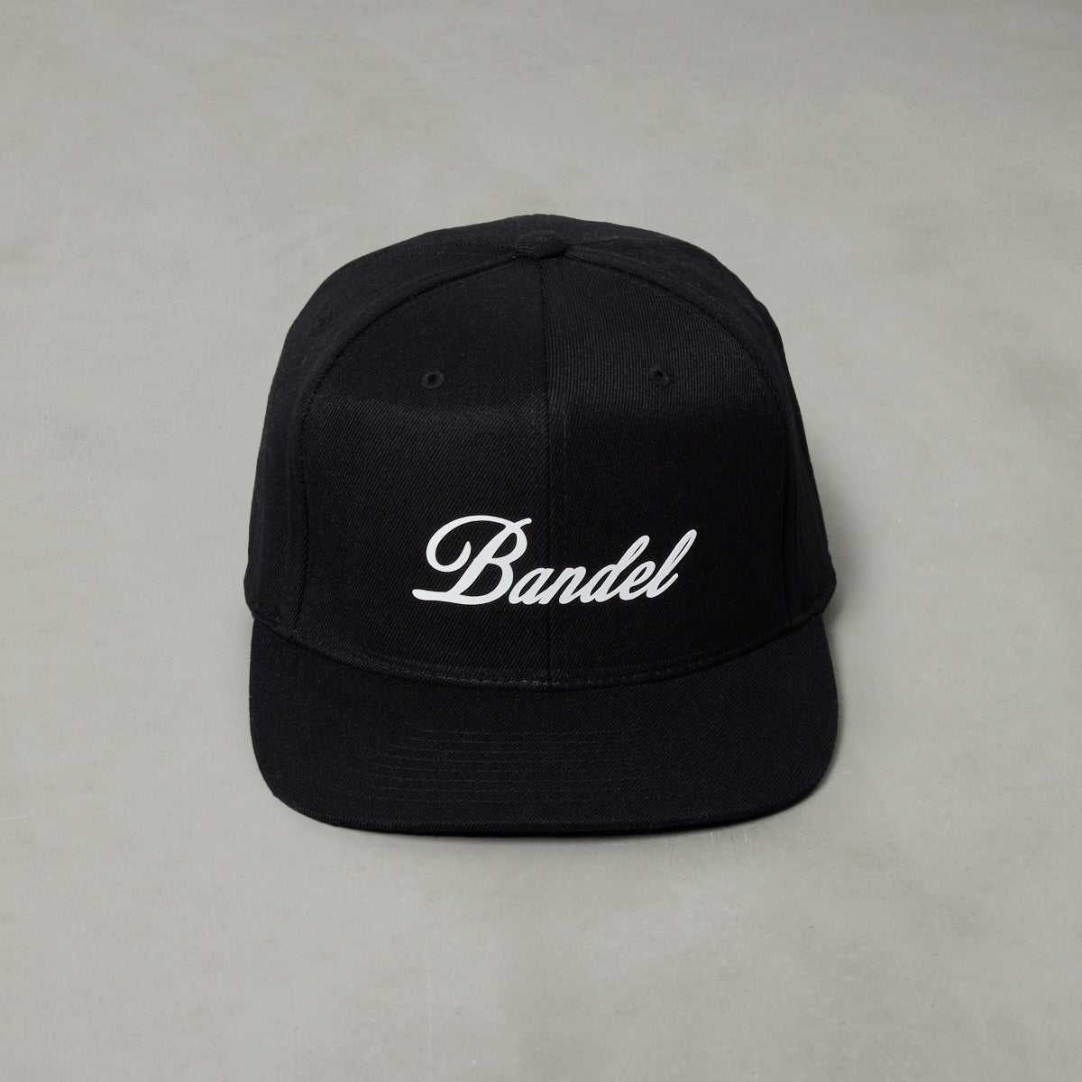 CURSIVE LOGO FLATVISOR CAP BG-46CLFCP キャップ 吸湿 伸縮 / BLACK