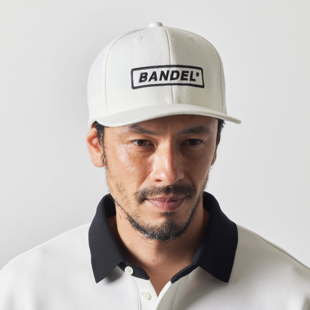 LOGO WAPPEN FLATVISOR CAP BG-46KWFCP キャップ 吸湿 伸縮 / WHITE