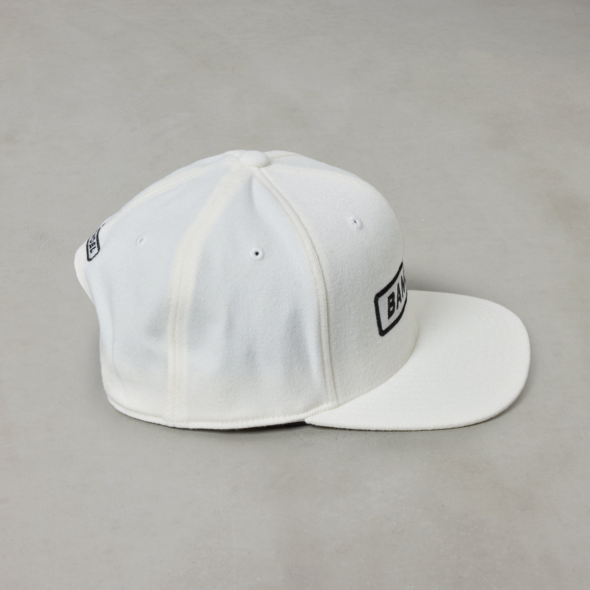 LOGO WAPPEN FLATVISOR CAP BG-46KWFCP キャップ 吸湿 伸縮 / WHITE