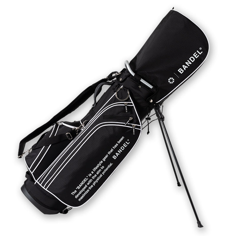 RIPSTOP STAND CADDYBAG (STANDARD EDITION) BGJ-4SCB キャディバッグ 8.5インチ スタンド仕様 軽量 / BLACKxWHITE