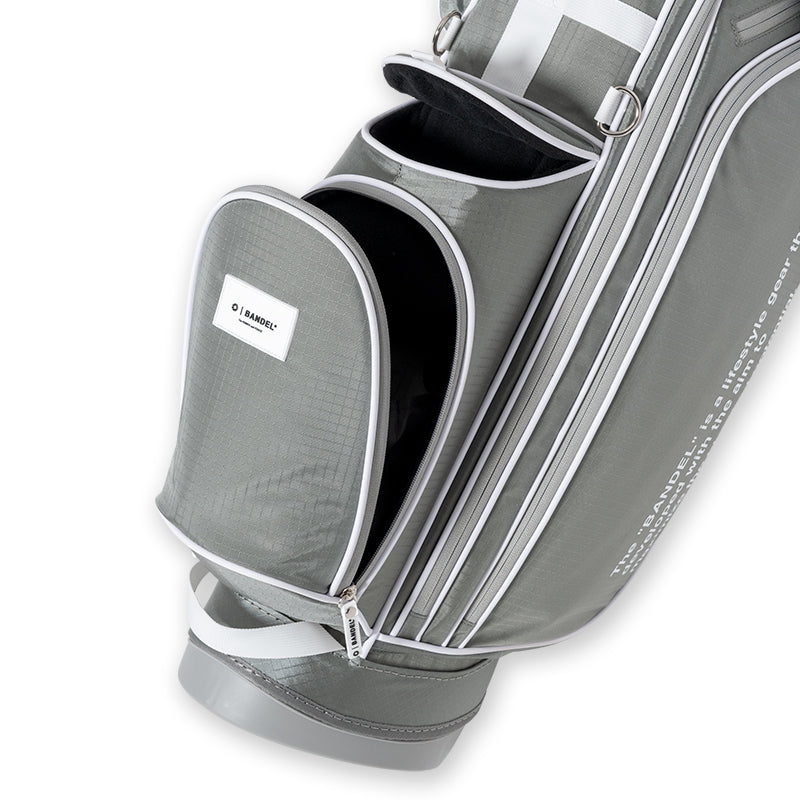 RIPSTOP STAND CADDYBAG (STANDARD EDITION) BGJ-4SCB キャディバッグ 8.5インチ スタンド仕様 軽量 / GREYxWHITE