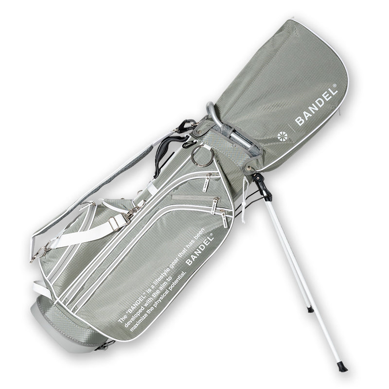 RIPSTOP STAND CADDYBAG (STANDARD EDITION) BGJ-4SCB キャディバッグ 8.5インチ スタンド仕様 軽量 / GREYxWHITE
