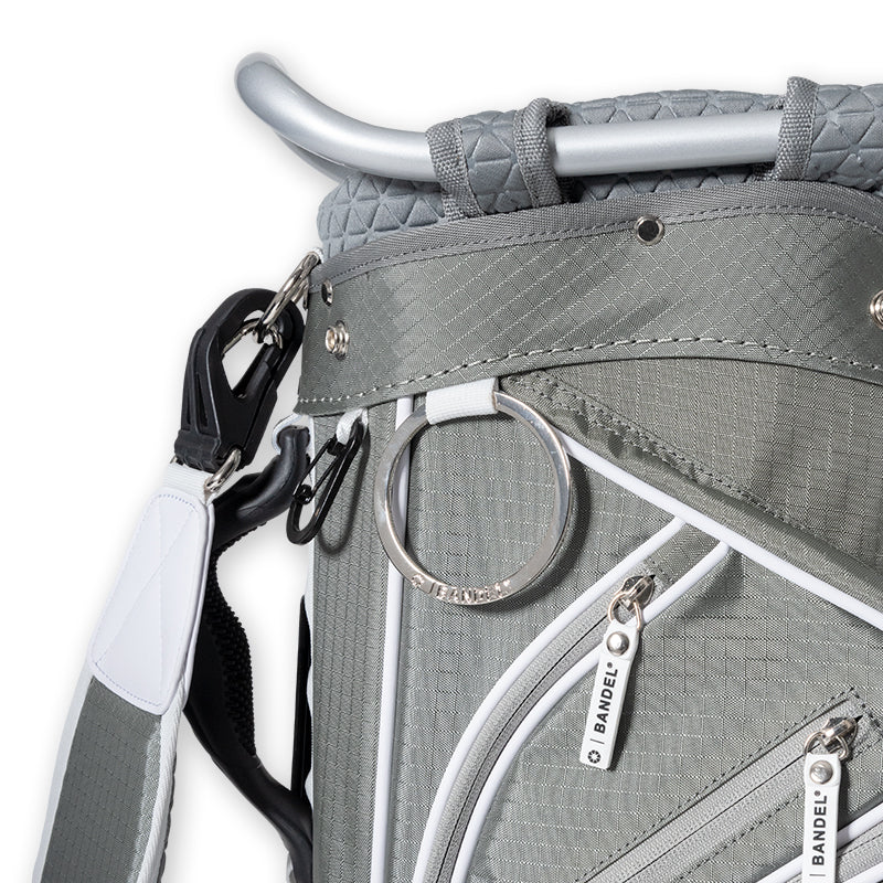 RIPSTOP STAND CADDYBAG (STANDARD EDITION) BGJ-4SCB キャディバッグ 8.5インチ スタンド仕様 軽量 / GREYxWHITE
