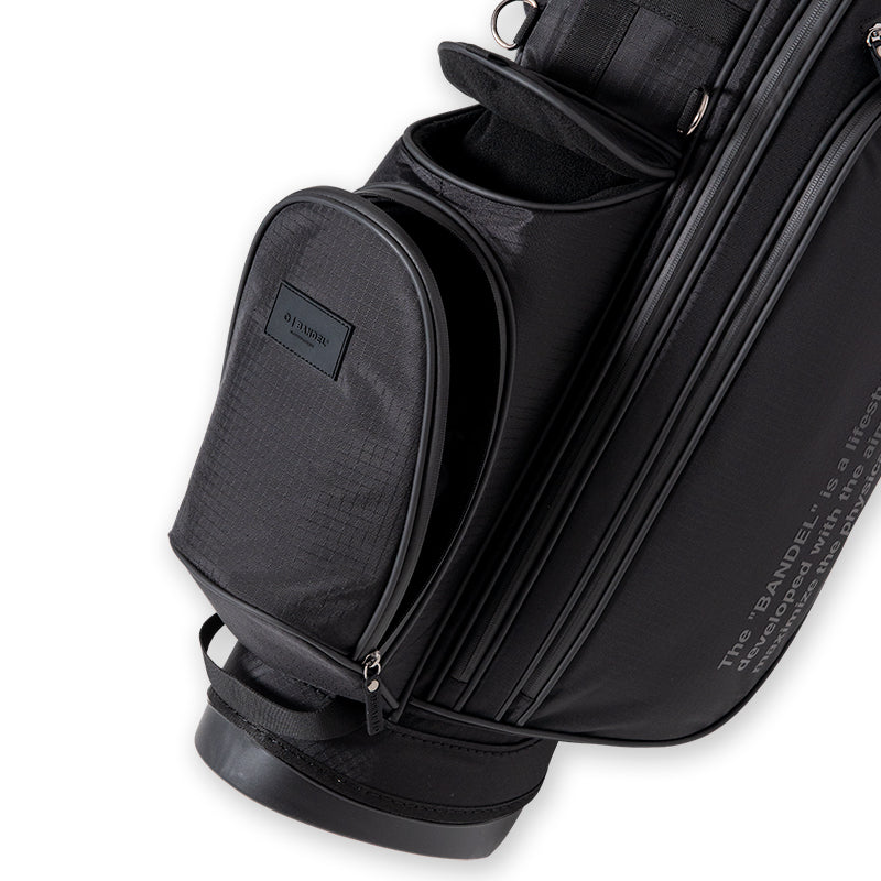 RIPSTOP STAND CADDYBAG (BLACK EDITION) BGJ-4SCB キャディバッグ 8.5インチ スタンド仕様 軽量 / BLACKxBLACK