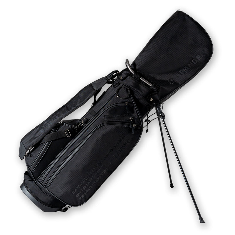 RIPSTOP STAND CADDYBAG (BLACK EDITION) BGJ-4SCB キャディバッグ 8.5インチ スタンド仕様 軽量 / BLACKxBLACK