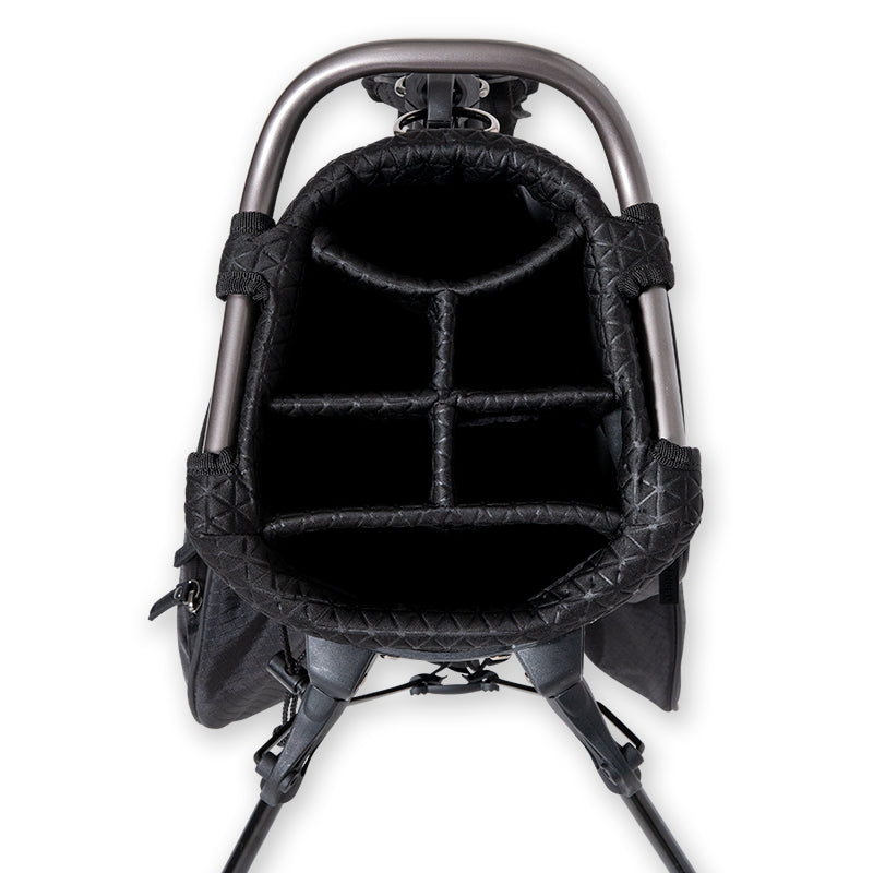 RIPSTOP STAND CADDYBAG (BLACK EDITION) BGJ-4SCB キャディバッグ 8.5インチ スタンド仕様 軽量 / BLACKxBLACK