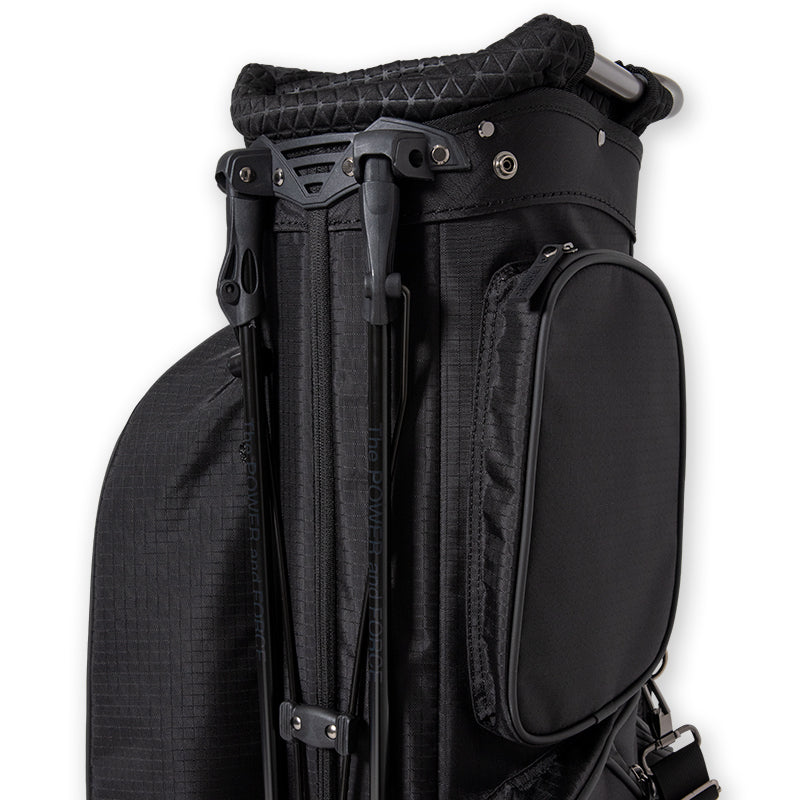RIPSTOP STAND CADDYBAG (BLACK EDITION) BGJ-4SCB キャディバッグ 8.5インチ スタンド仕様 軽量 / BLACKxBLACK