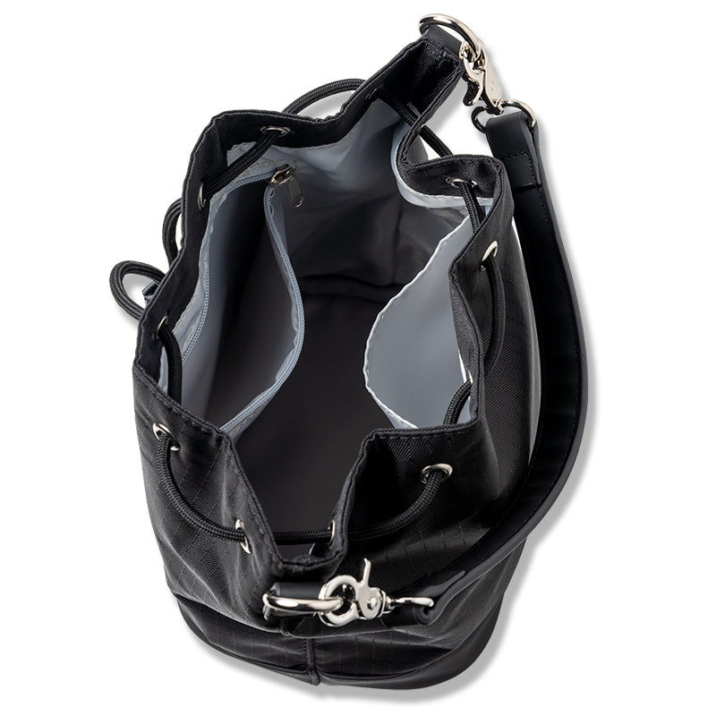 RIPSTOP HANDLE KINCHAKU BGJ-4SKCK 巾着 軽量 / BLACK×WHITE