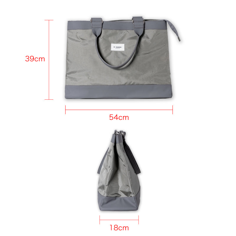 RIPSTOP TOTE CLUB BAG BGJ-4STCB トート ビッグサイズ 軽量 / GREY×WHITE