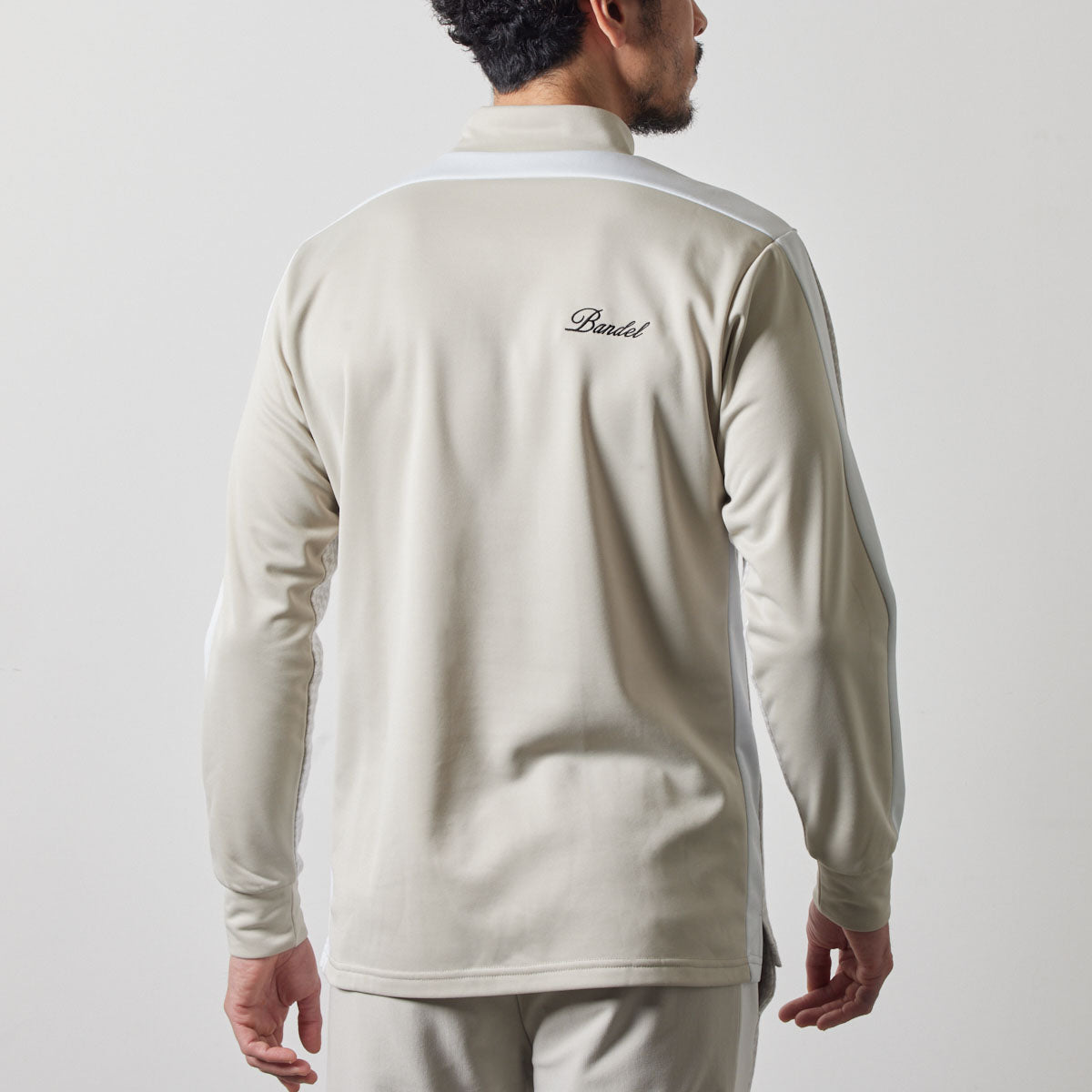 HOUNDSTOOTH BICOLOR L/S MOC SHIRTS BGS-4AHBMC モックネックシャツ 新素材 速乾 軽量 / GREIGE