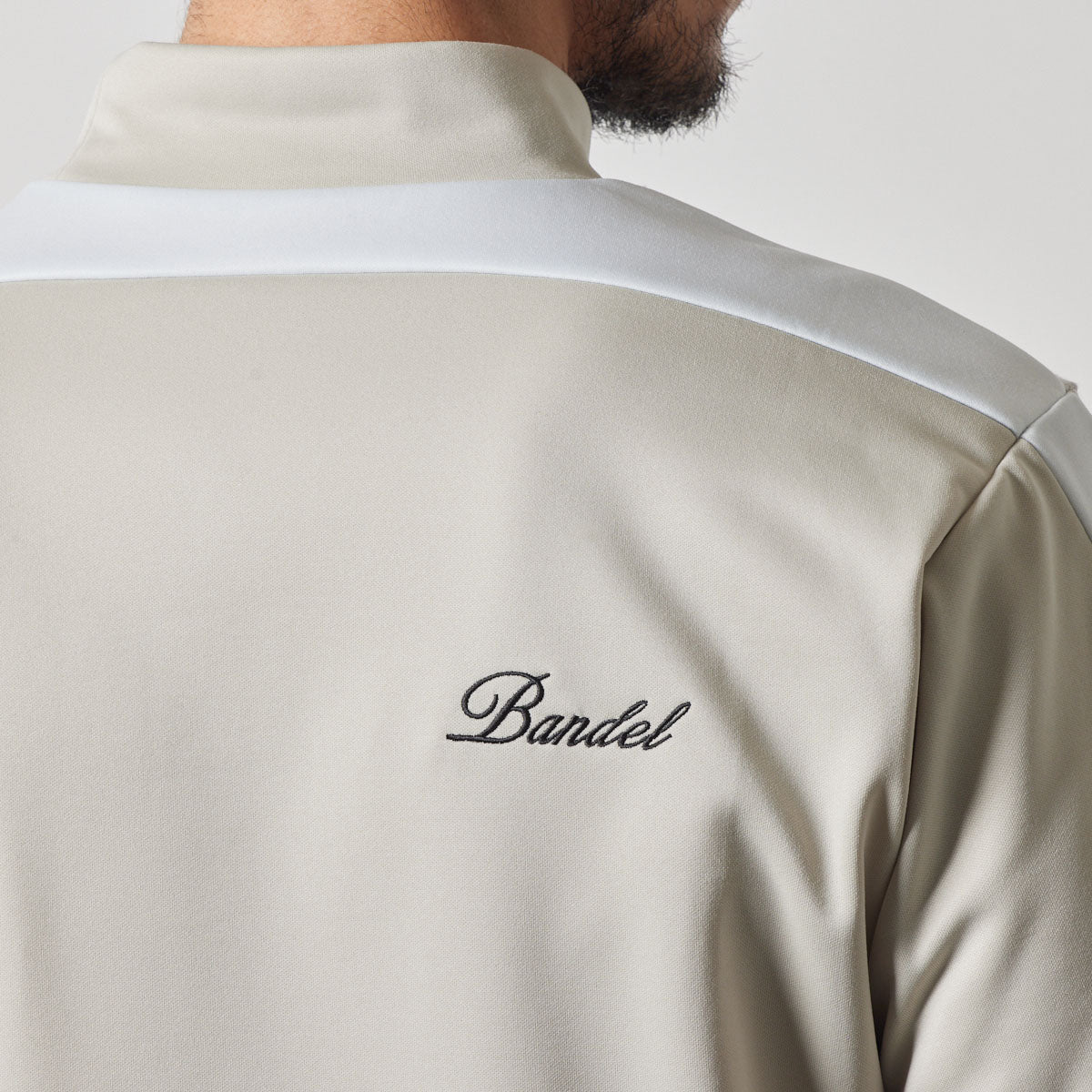 HOUNDSTOOTH BICOLOR L/S MOC SHIRTS BGS-4AHBMC モックネックシャツ 新素材 速乾 軽量 / GREIGE