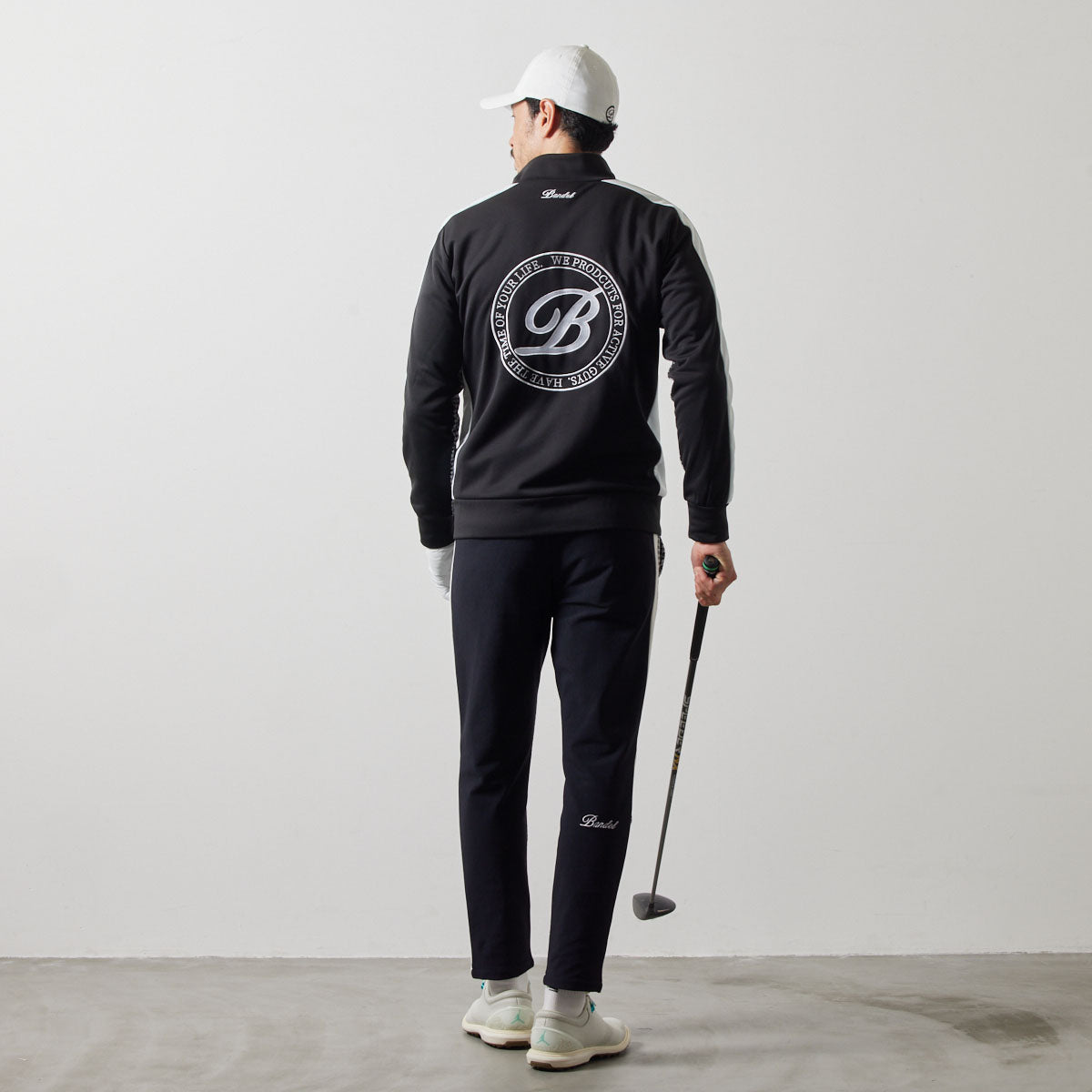 HOUNDSTOOTH BICOLOR BLOUSON BGS-4AHTBB ブルゾン 新素材 軽量 / BLACK