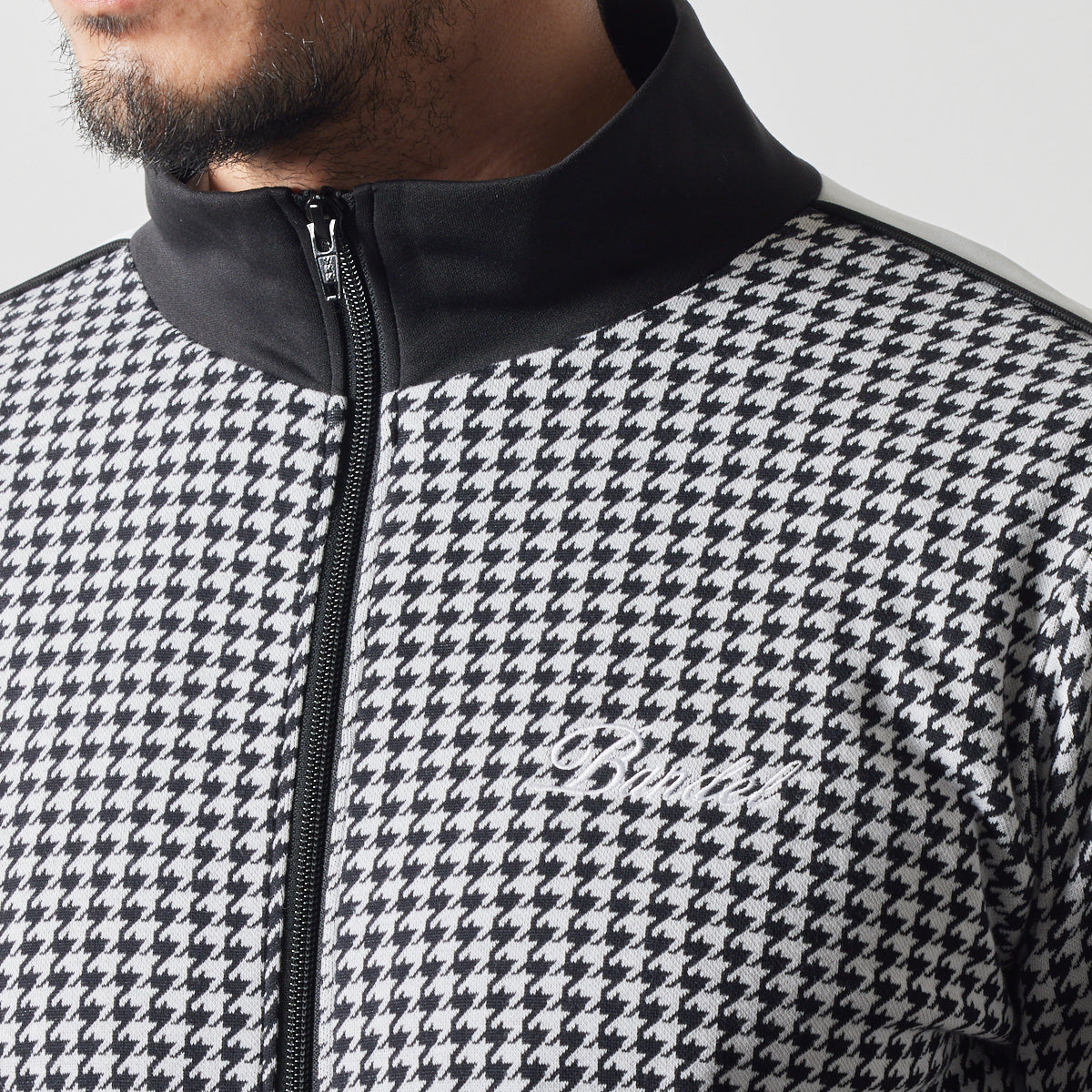HOUNDSTOOTH BICOLOR BLOUSON BGS-4AHTBB ブルゾン 新素材 軽量 / BLACK
