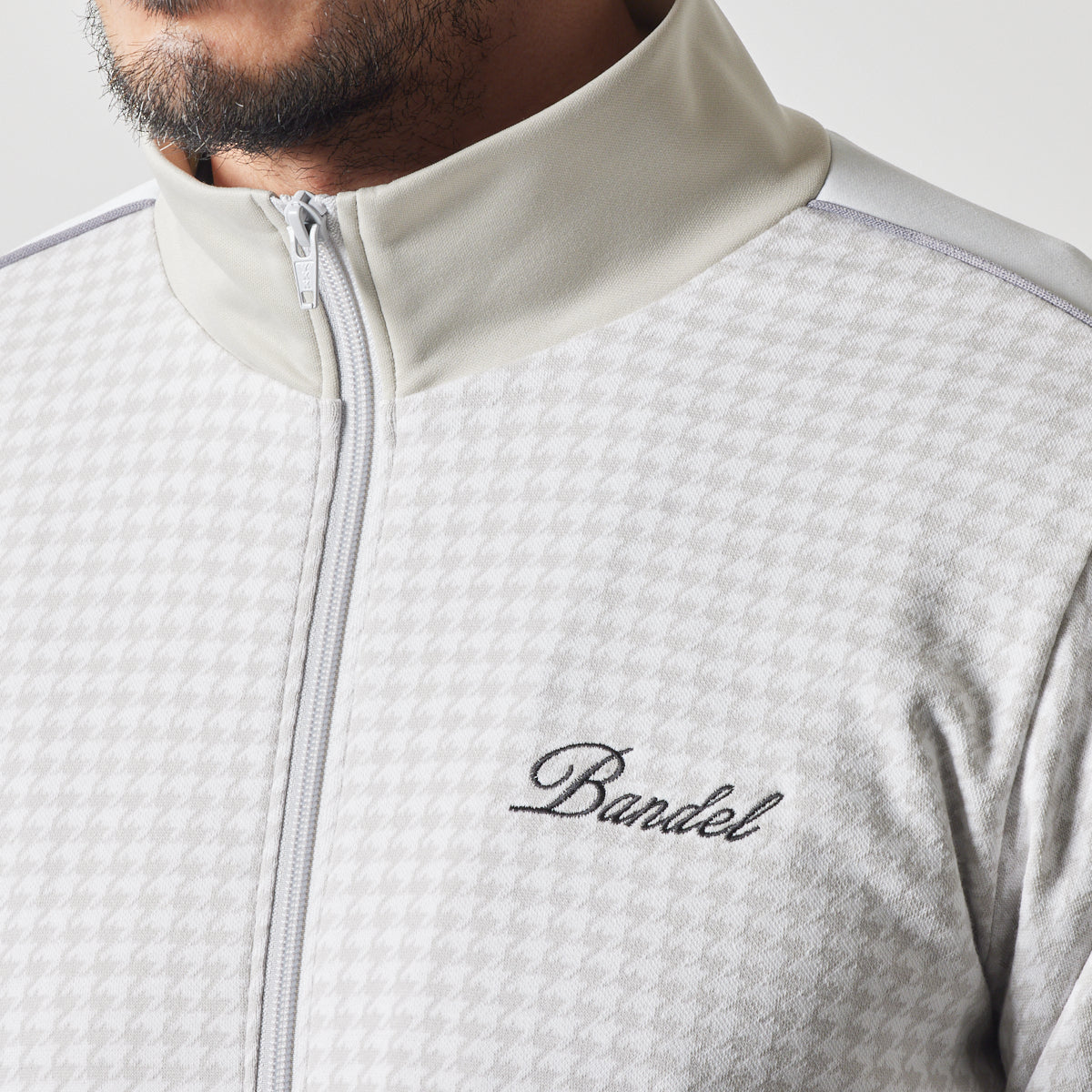 HOUNDSTOOTH BICOLOR BLOUSON BGS-4AHTBB ブルゾン 新素材 軽量 / GREIGE