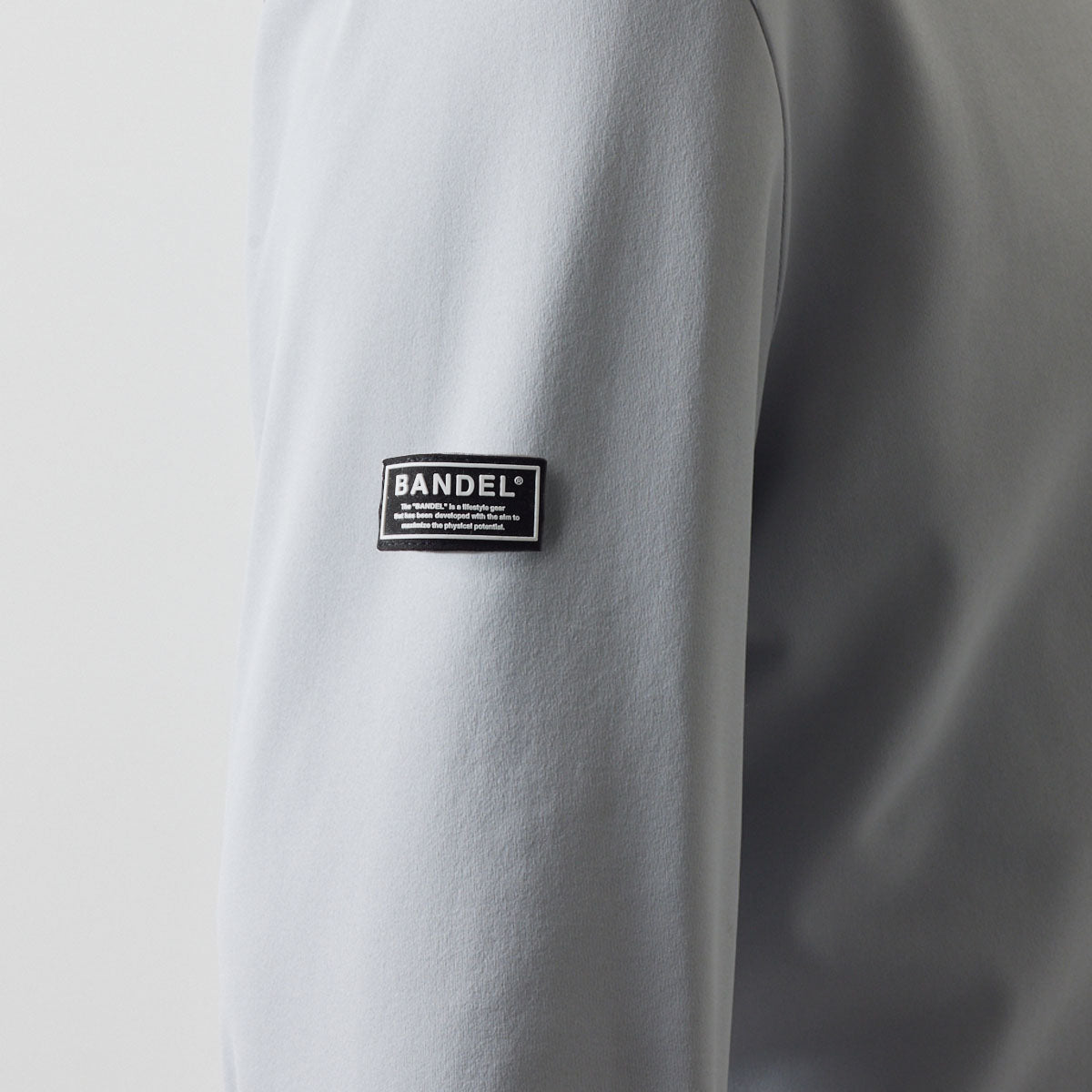JACQUARD RIB L/S MOC SHIRTS BGS-4AJRMC モックネックシャツ ハイストレッチ 保温 UVカット 軽量 / LIGHT GREY