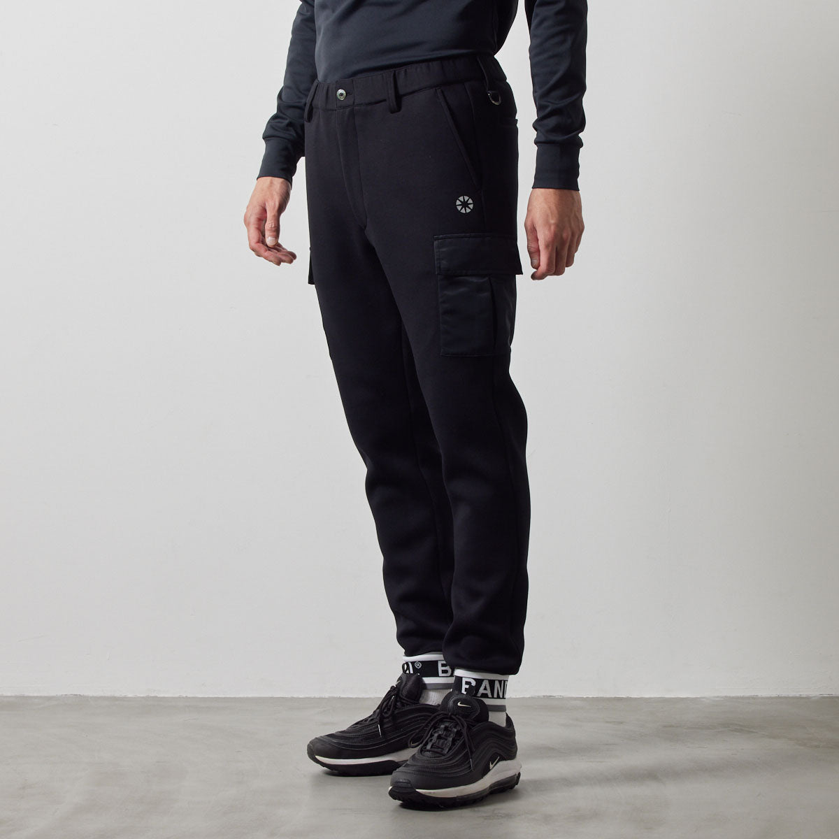 NYLON POCKET CARGO PANTS カーゴパンツ 軽量 インタック セットアップ / BLACK