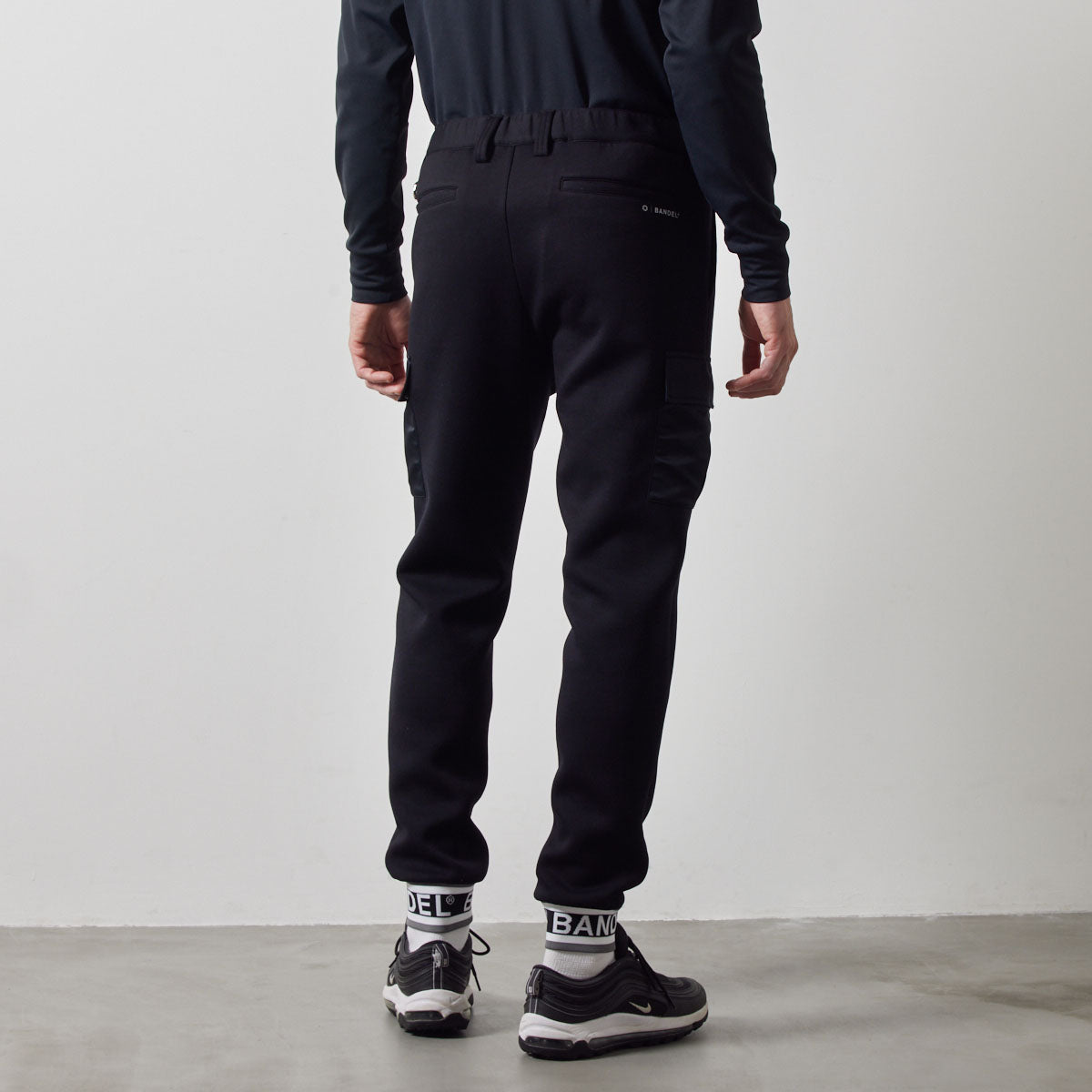 NYLON POCKET CARGO PANTS カーゴパンツ 軽量 インタック セットアップ / BLACK