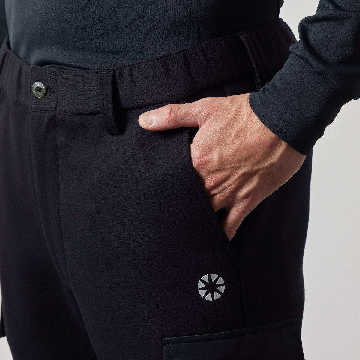 NYLON POCKET CARGO PANTS カーゴパンツ 軽量 インタック セットアップ / BLACK